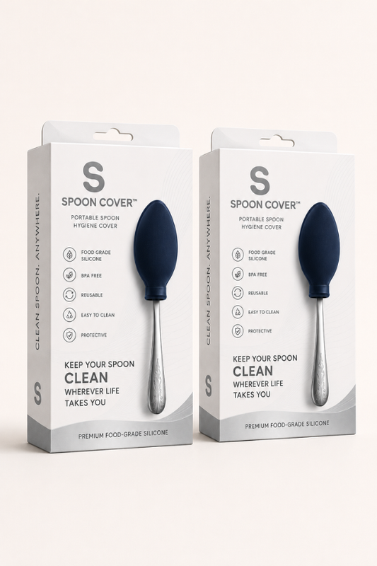 Premium Spoon Cover - Food Grade Silicone (Pack of 2)