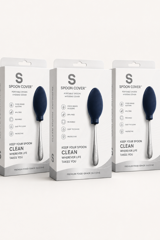 Premium Spoon Cover - Food Grade Silicone (Pack of 3)